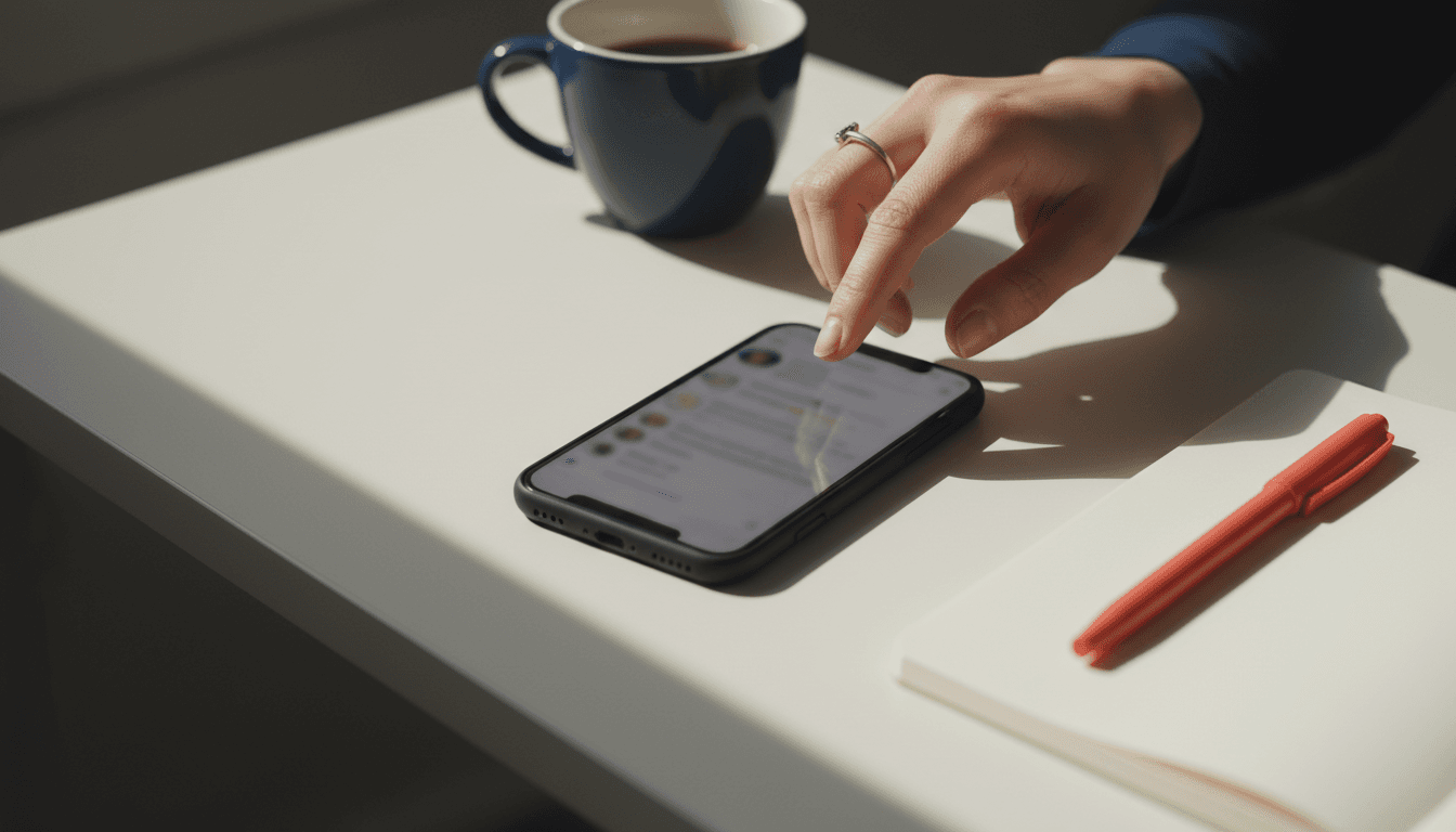 Social media management on smartphone